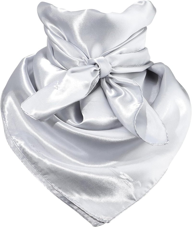 Molans 35 Inch Solid Color Wild Rag, Pure Cowboy Bandanas Oversize Western Neckerchief Bolo Head Scarf for Men Women - Image 1